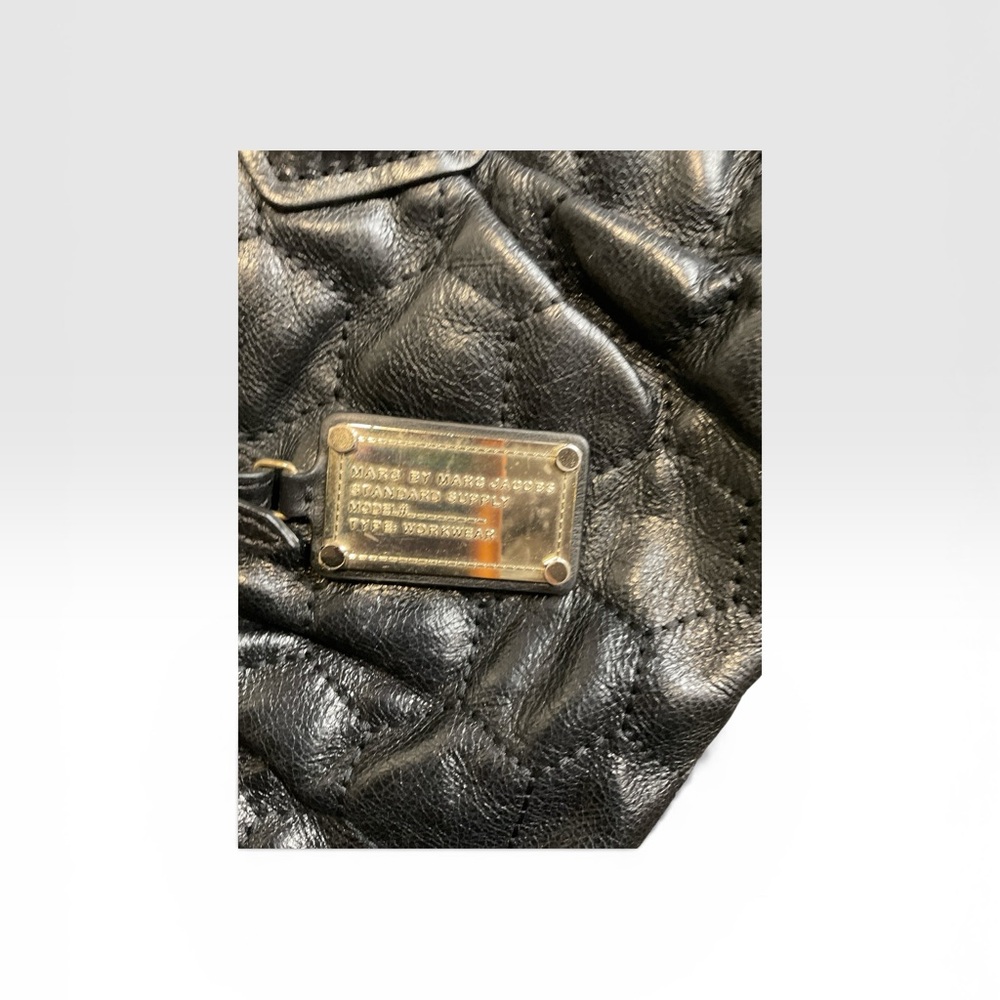 Marc Jacobs Black Quilted Leather Dome Satchel - Picture 6 of 6